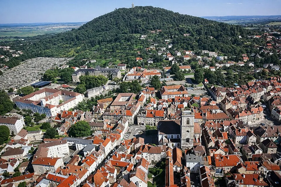 Vue aérienne de Vesoul